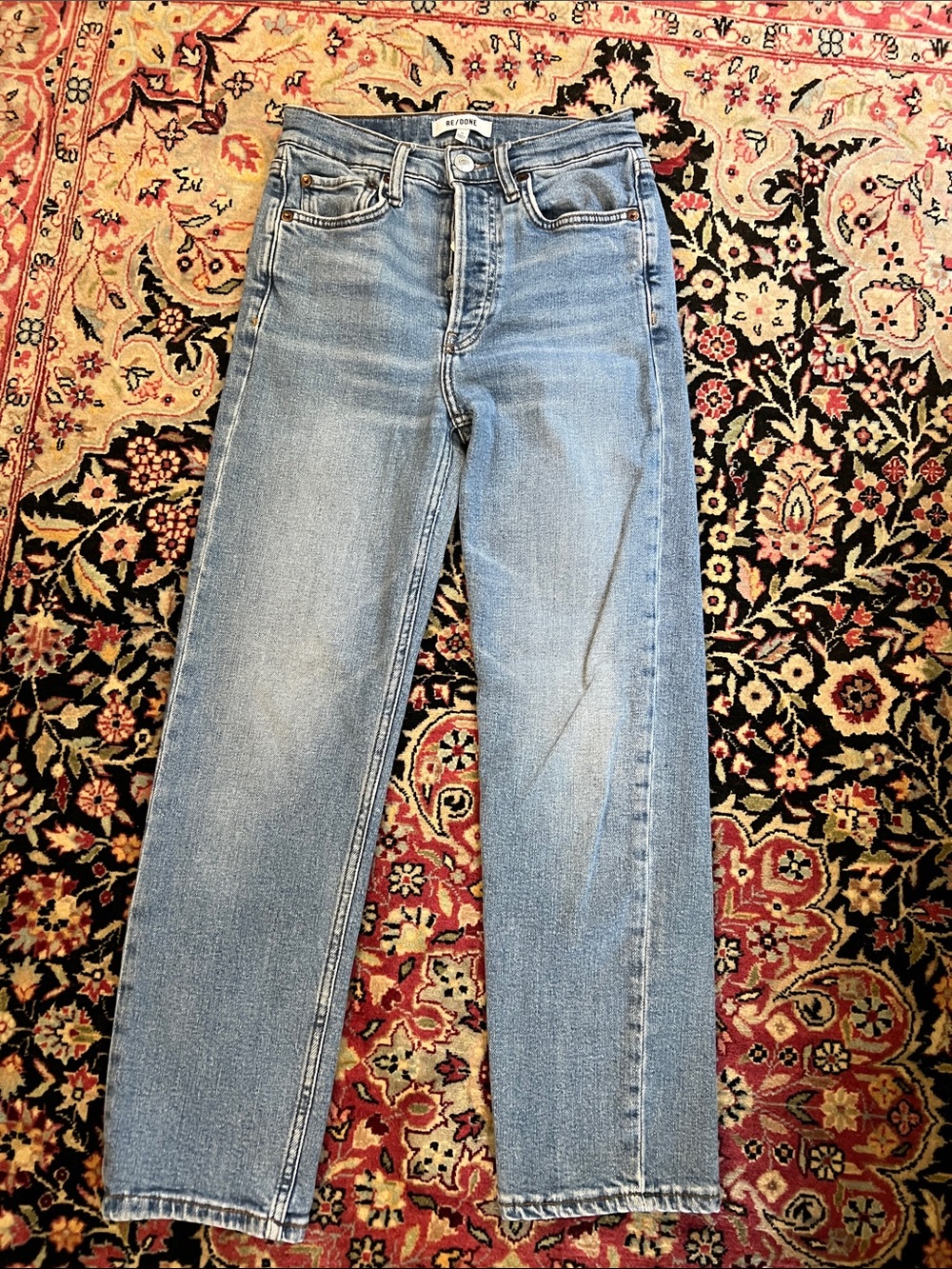 Re/Done 70s Stovepipe Ankle size 25
